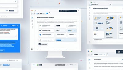 Illustration of SaaS software being promoted across multiple online directories