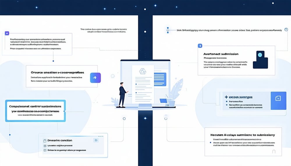 SaaS directory submission process illustration